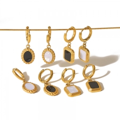 Women Jewelry Stainless Steel Gold drop Earrings ES-2843