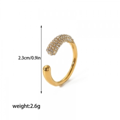 Fashion Stainless Steel Women Ring RS-1588