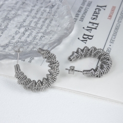 stainless steel minimalist gift jewelry earrings for womenES-3005S