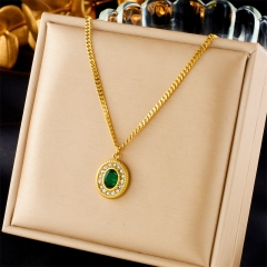gold plated stainless steel necklace for women jewelry NS-1847