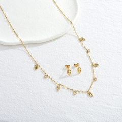 18k gold plated necklace jewelry set for woman  STAO-3957
