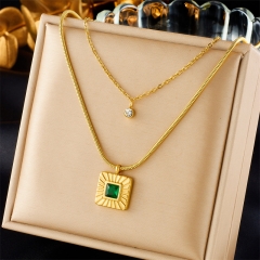 gold plated stainless steel necklace for women jewelry NS-1825