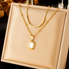 gold plated stainless steel necklace for women jewelry NS-1866B