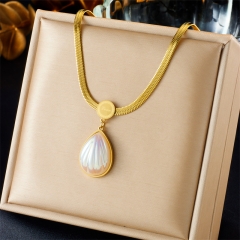 gold plated stainless steel necklace for women jewelry NS-1835