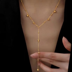 gold plated stainless steel necklace for women jewelry NS-1833
