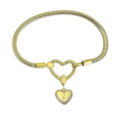 Stainless Steel Heart Bracelet Charms Wholesale  PDM250