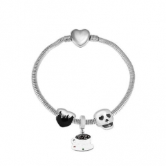 Stainless Steel Heart Women charms Bracelet  XK3649