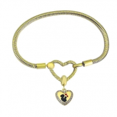 Stainless Steel Heart Bracelet Charms Wholesale  PDM265