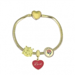 Stainless Steel Heart Women charms Bracelet  XK3601