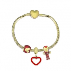 Stainless Steel Heart Women charms Bracelet  XK3587