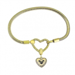 Stainless Steel Heart Bracelet Charms Wholesale  PDM275