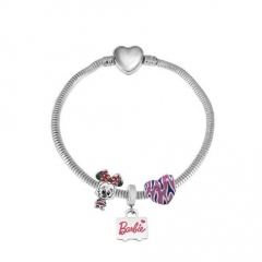 Stainless Steel Heart Women charms Bracelet  XK3630