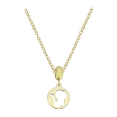 Stainless Steel Pan Pendant  Charm Necklace  For Women  PDN410