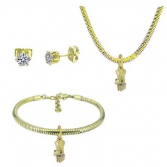 Stainless Steel Pandent Charms Jewelry Set   PDS335