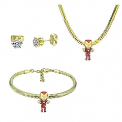 Stainless Steel Pandent Charms Jewelry Set   PDS332