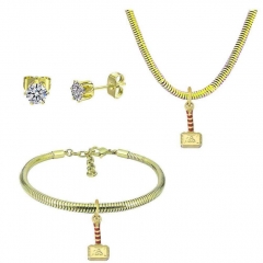 Stainless Steel Pandent Charms Jewelry Set   PDS336