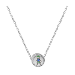 Stainless Steel Pan Pendant One Charm Necklace  PDN377