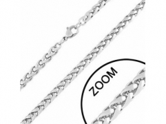 3mm Small Stainless Steel Necklace CH-039-3