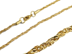 Small Stainless Steel Gold Chain CH-071B