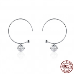 Genuine 925 Sterling Silver Romantic Bud Love Imitation Pearl Drop Earrings for Women Sterling Silver Jewelry Gift SCE078 EARR-0147