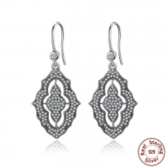 New Arrival 100% Authentic 925 Sterling Silver Female Earrings TOP Quality Earrings Jewelry PAS425 EARR-0029