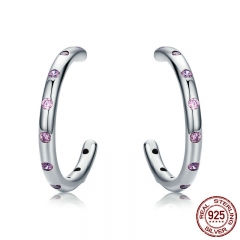 Hot Sale 100% 925 Sterling Silver Luminous Clear CZ Droplets Stud Earrings for Women Fine Jewelry Brincos SCE317 EARR-0331