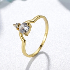 Fashion Copper Ring with CZ Stones FARI-236 FARI-236