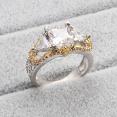 Fashion Copper Ring with CZ Stones FARI-187 	W5