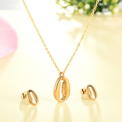 Stainless Steel Necklace Bracelet Earring Jewelry Set  XXXS-0047