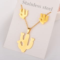Stainless Steel Cheap Gold Jewelry Set  XXXS-0017