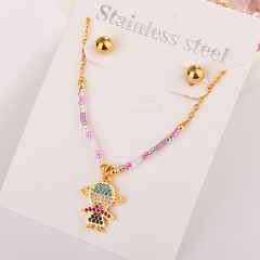 Stainless Steel Jewelry set Necklace  XXXS-0193