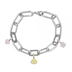 Stainless Steel Me Link Bracelet with Small Charms ML109