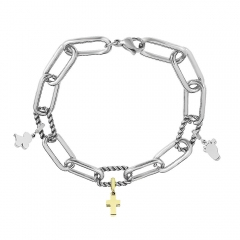 Stainless Steel Me Link Bracelet with Small Charms ML104