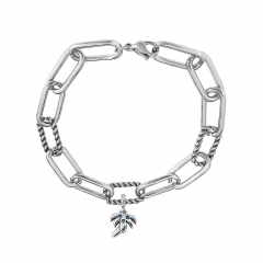 Stainless Steel Me Link Bracelet with Small Charms ML225