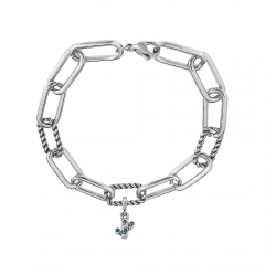 Stainless Steel Me Link Bracelet with Small Charms ML230