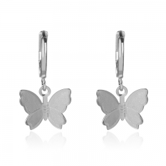 hot women cute butterfly hoop earrings XXXE-0124A