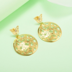 stainless steel gold plated Hoop earrings jewelry for women  XXXE-0230
