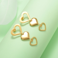 stainless steel gold plated Hoop earrings jewelry for women  XXXE-0289