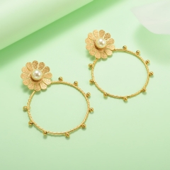 stainless steel gold plated Hoop earrings jewelry for women  XXXE-0228