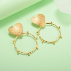 stainless steel gold plated Hoop earrings jewelry for women  XXXE-0301