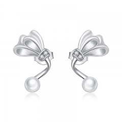 sterling silver women korean cute earrings BSE396