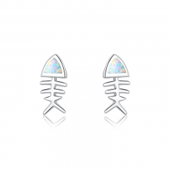 sterling silver women korean cute earrings SCE857