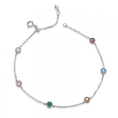 925 Sterling Silver women jewelry chain Bracelets SCB184