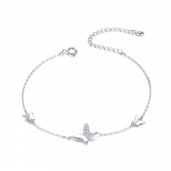 925 Sterling Silver women jewelry chain Bracelets SCB197