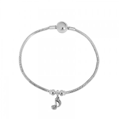 Stainless Steel Snake Chain Charms Bracelet For Women Jewelry YS102