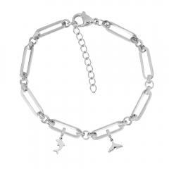 stainless steel cuban bracelet homme jewelry  AML040