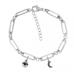 stainless steel cuban bracelet homme jewelry  AML021