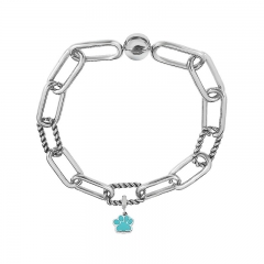 Stainless Steel Women Me Link Bracelet with Small Charms  MY265