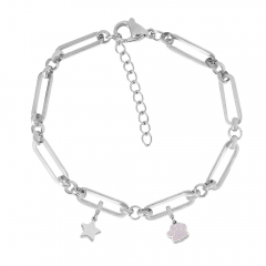 stainless steel cuban bracelet homme jewelry  AML051