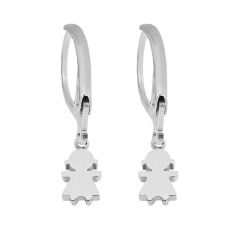 stainless steel hoop earrings women jewelry  PE029